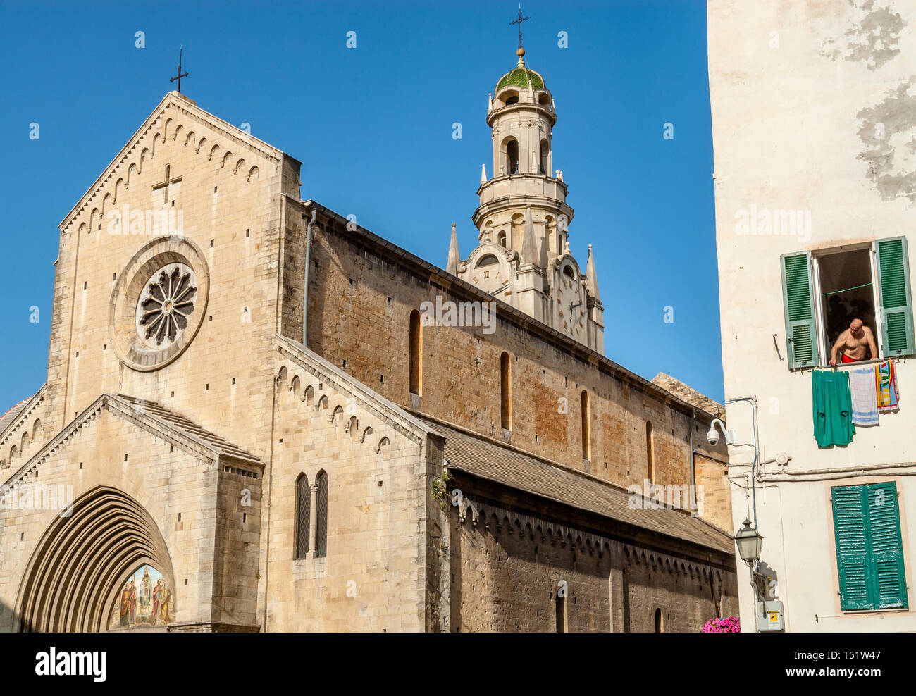 Duomo San Siro, San Remo, Liguria, North West Italy Stock Photo
