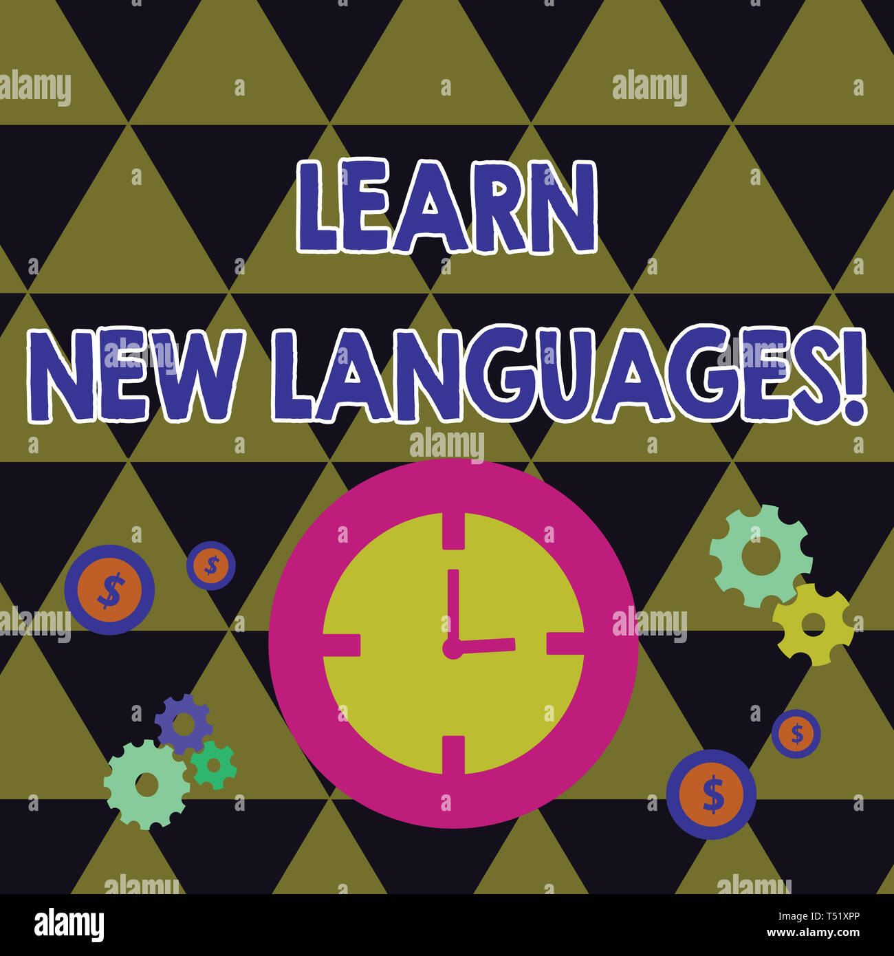 Clock languages hi-res stock photography and images - Alamy