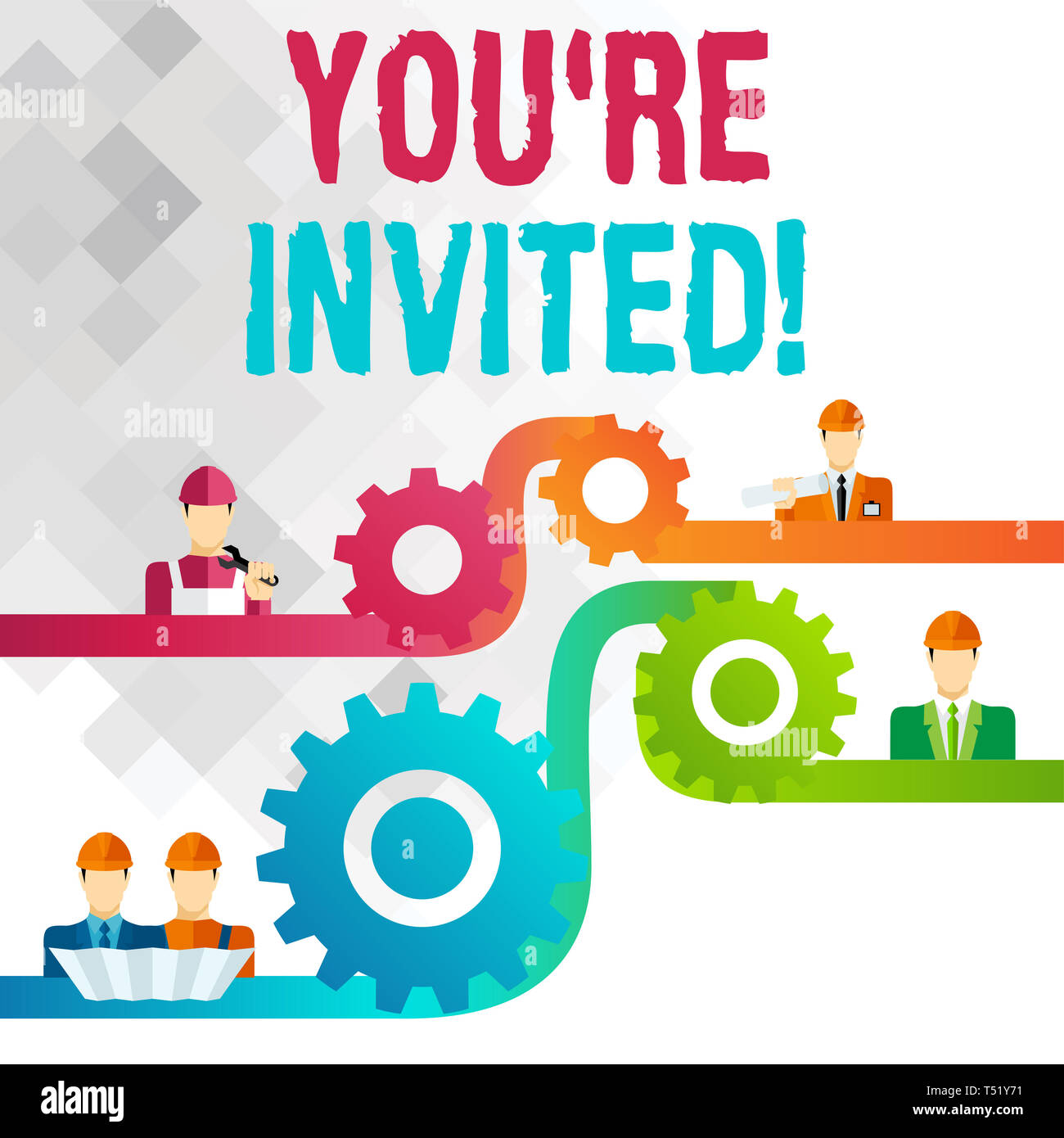 Writing note showing You Re Invited. Business concept for make a polite ...