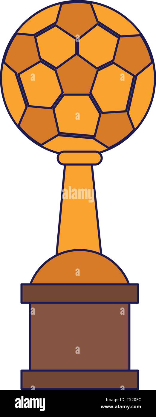 Soccer trophy cup championship blue lines Stock Vector Image & Art - Alamy