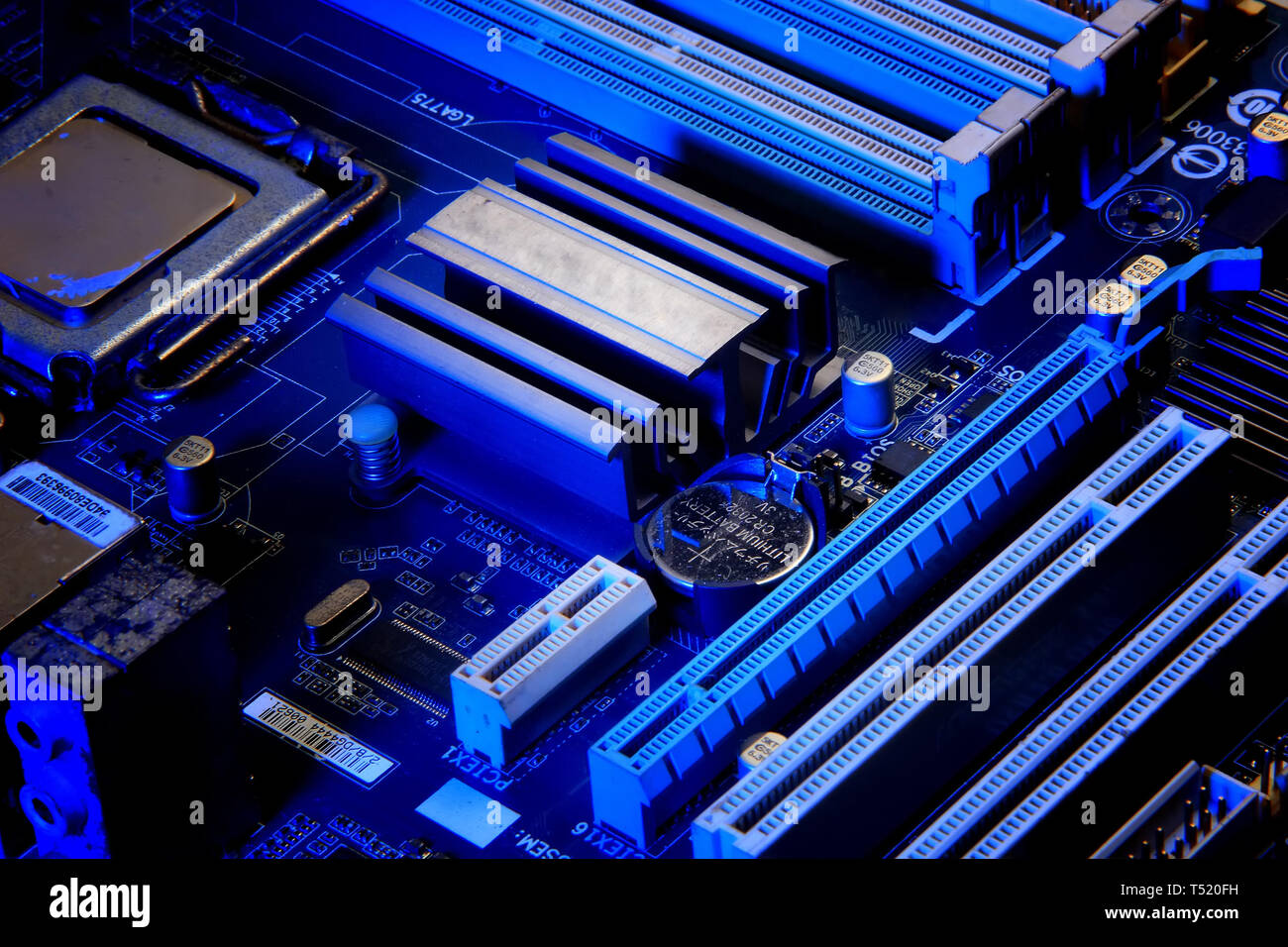 computer motherboard hardware Stock Photo