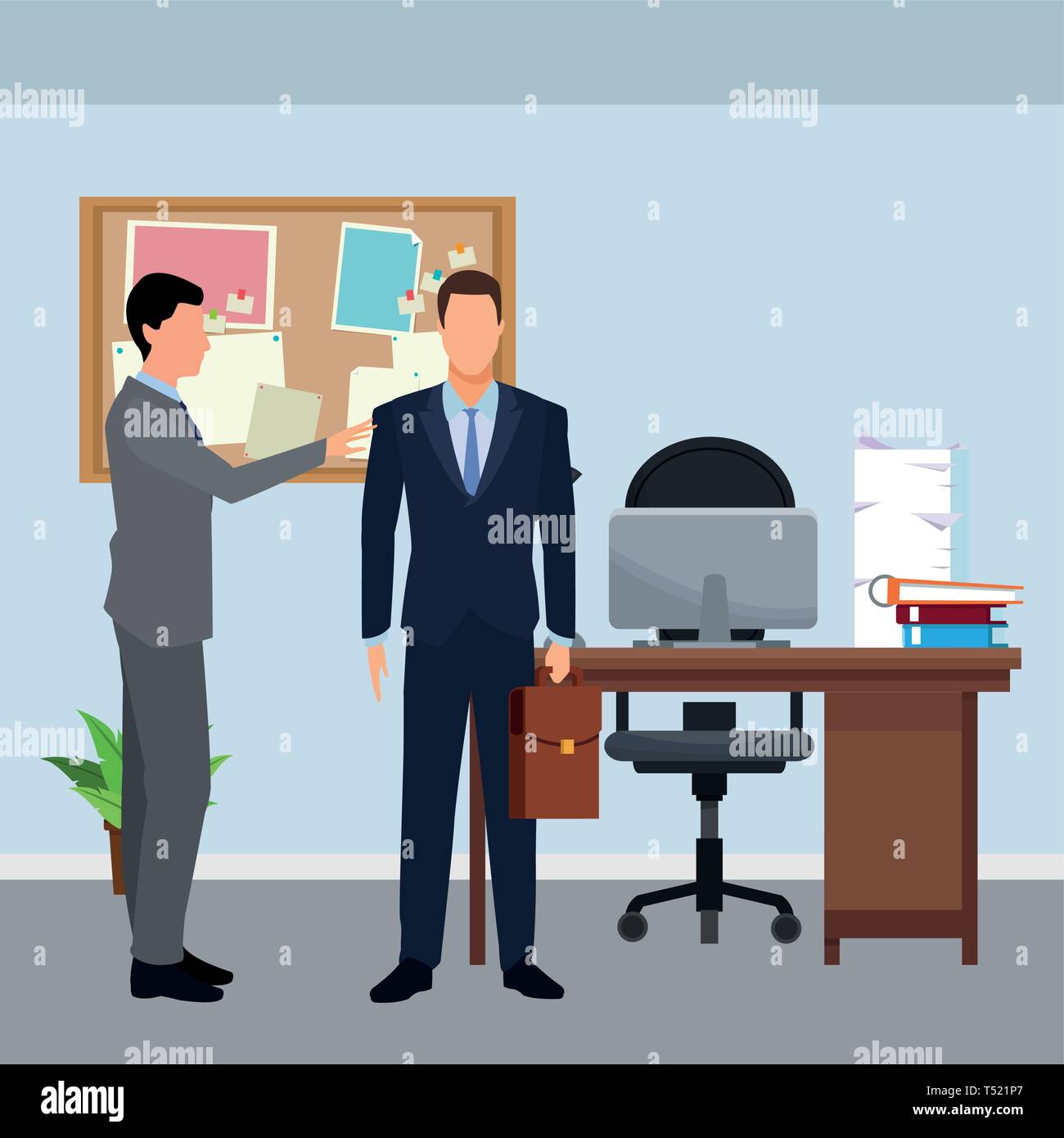 businessmen with briefcase Stock Vector Image & Art - Alamy