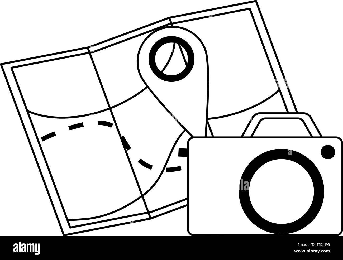 Travel and vacations in black and white Stock Vector Image & Art - Alamy