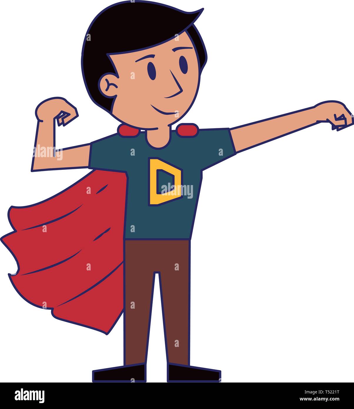 Super dad hero cartoon Stock Vector Image & Art - Alamy