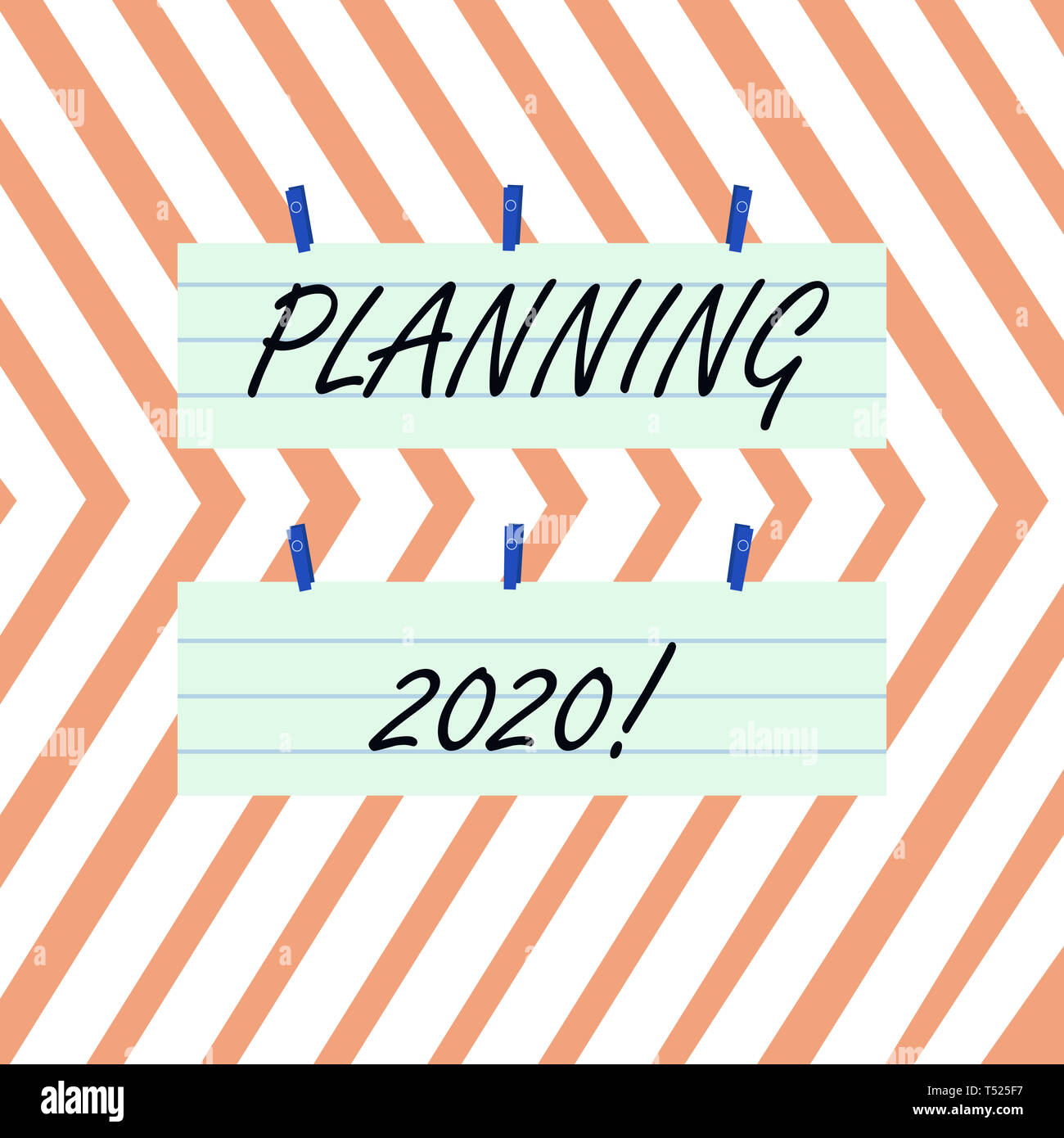 Writing note showing Planning 2020. Business concept for process of ...