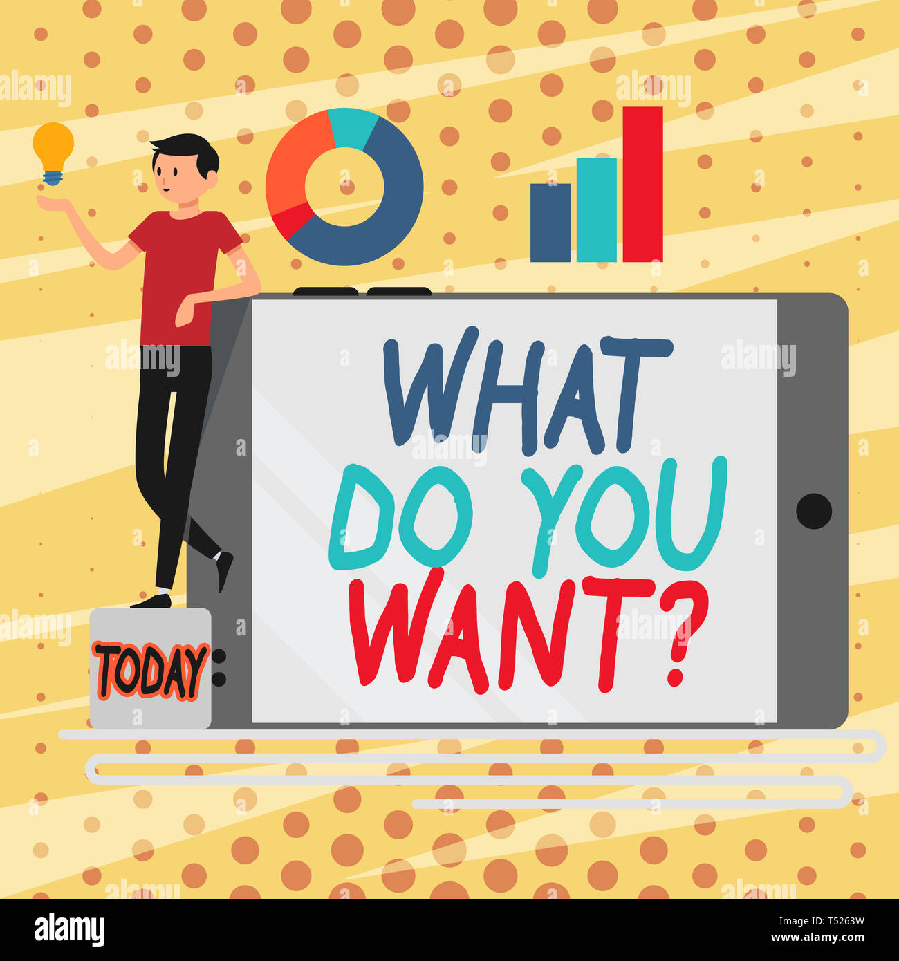 Conceptual Hand Writing Showing What Do You Want Question Concept Meaning Say Or Write In Order To Ask Demonstrating About Something Man Leaning On S Stock Photo Alamy
