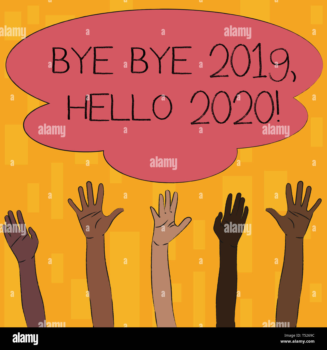 Text Sign Showing Bye Bye 19 Hello Business Photo Text Saying Goodbye To Last Year And Welcoming Another Good One Multiracial Diversity Hands Stock Photo Alamy
