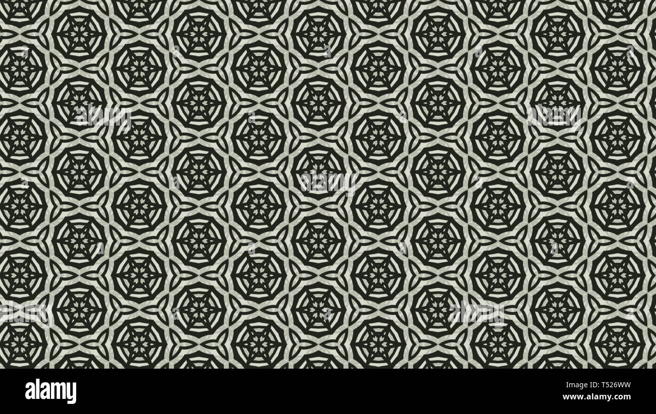 Dark Green Vintage Decorative Floral Pattern Wallpaper Design Stock