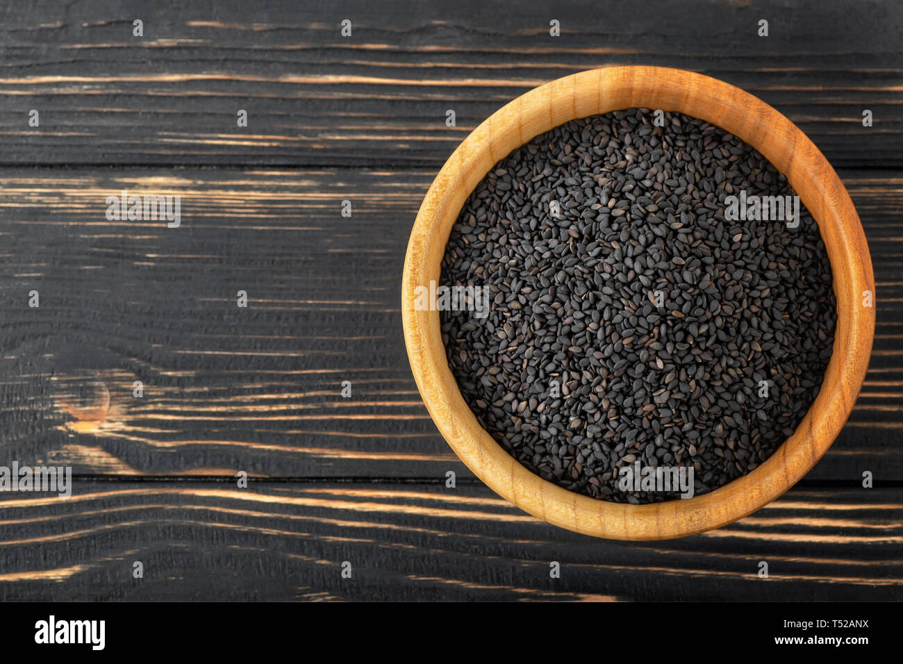 black sesame seeds in bowl Stock Photo - Alamy