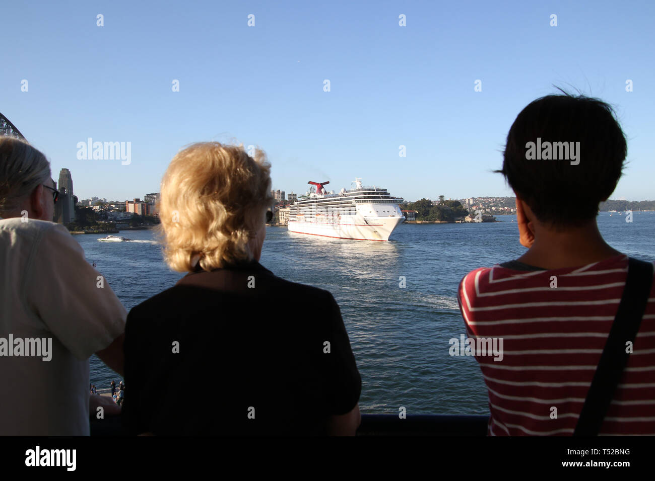 The cruise ship carnival spirit departs sydney stock photo alamy