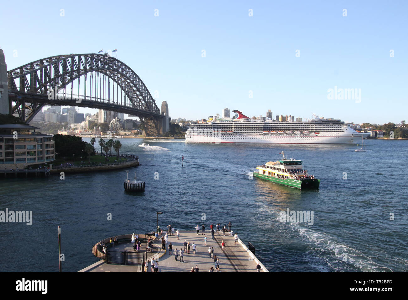 The cruise ship carnival spirit departs sydney stock photo alamy