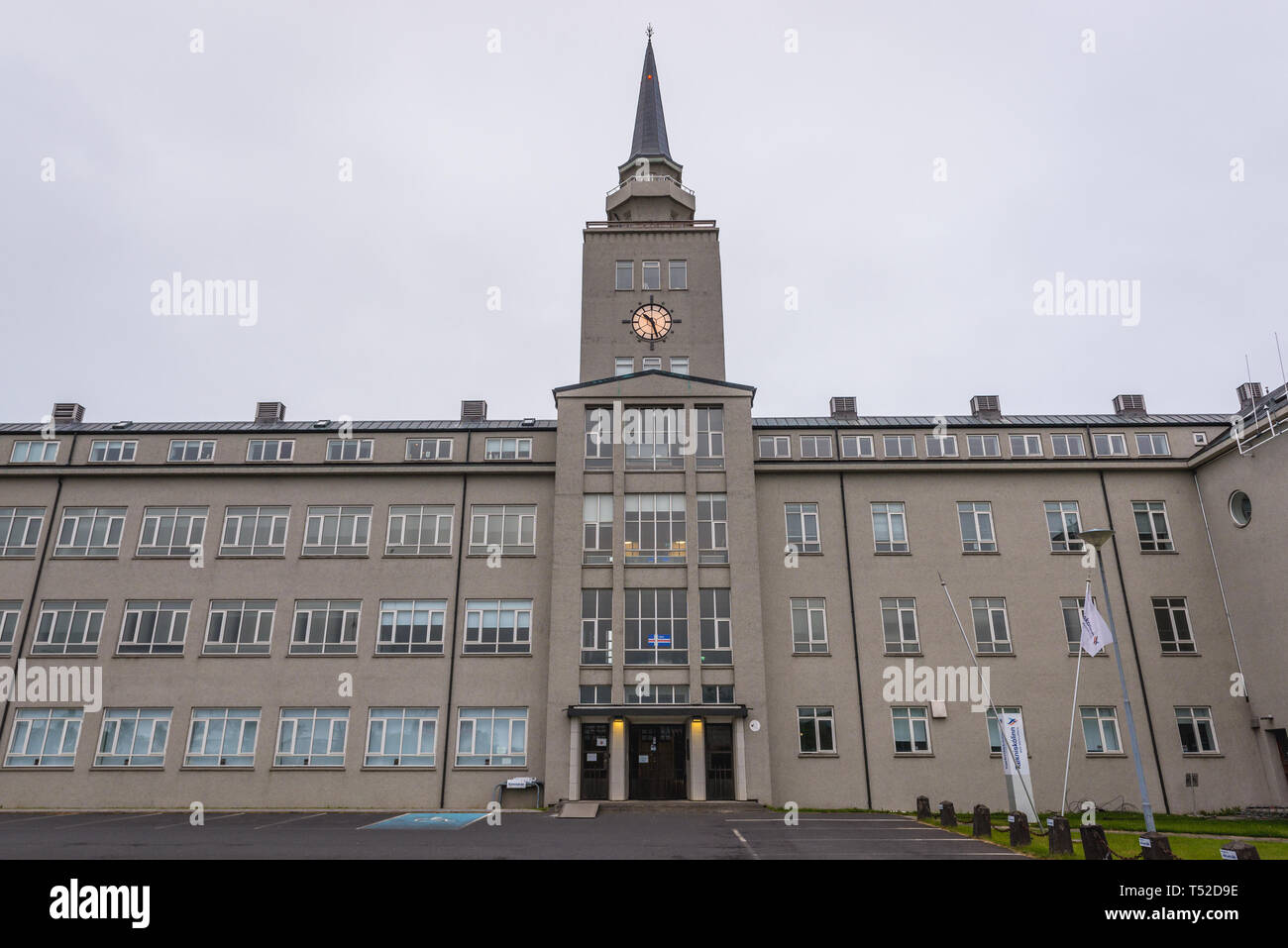 Taekniskolinn - Technical College of Reykjavik, capital city of Iceland Stock Photo