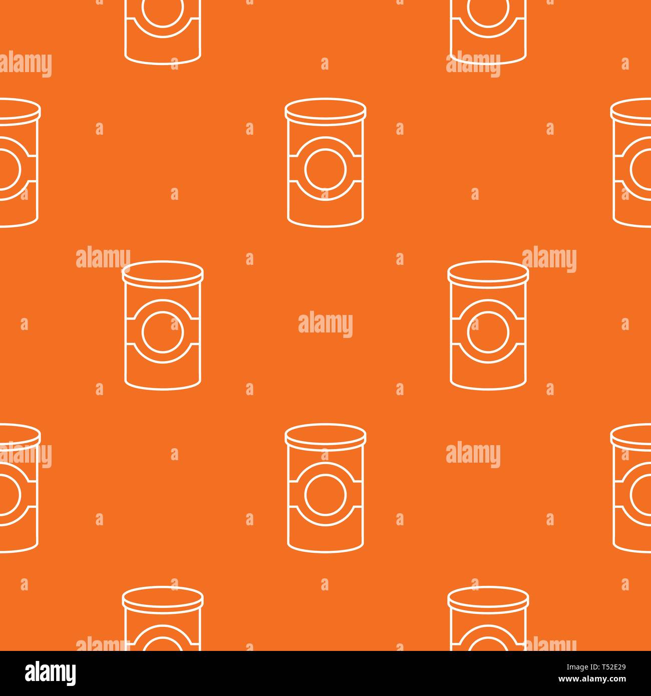 Cosmetic jar plastic pattern vector orange Stock Vector