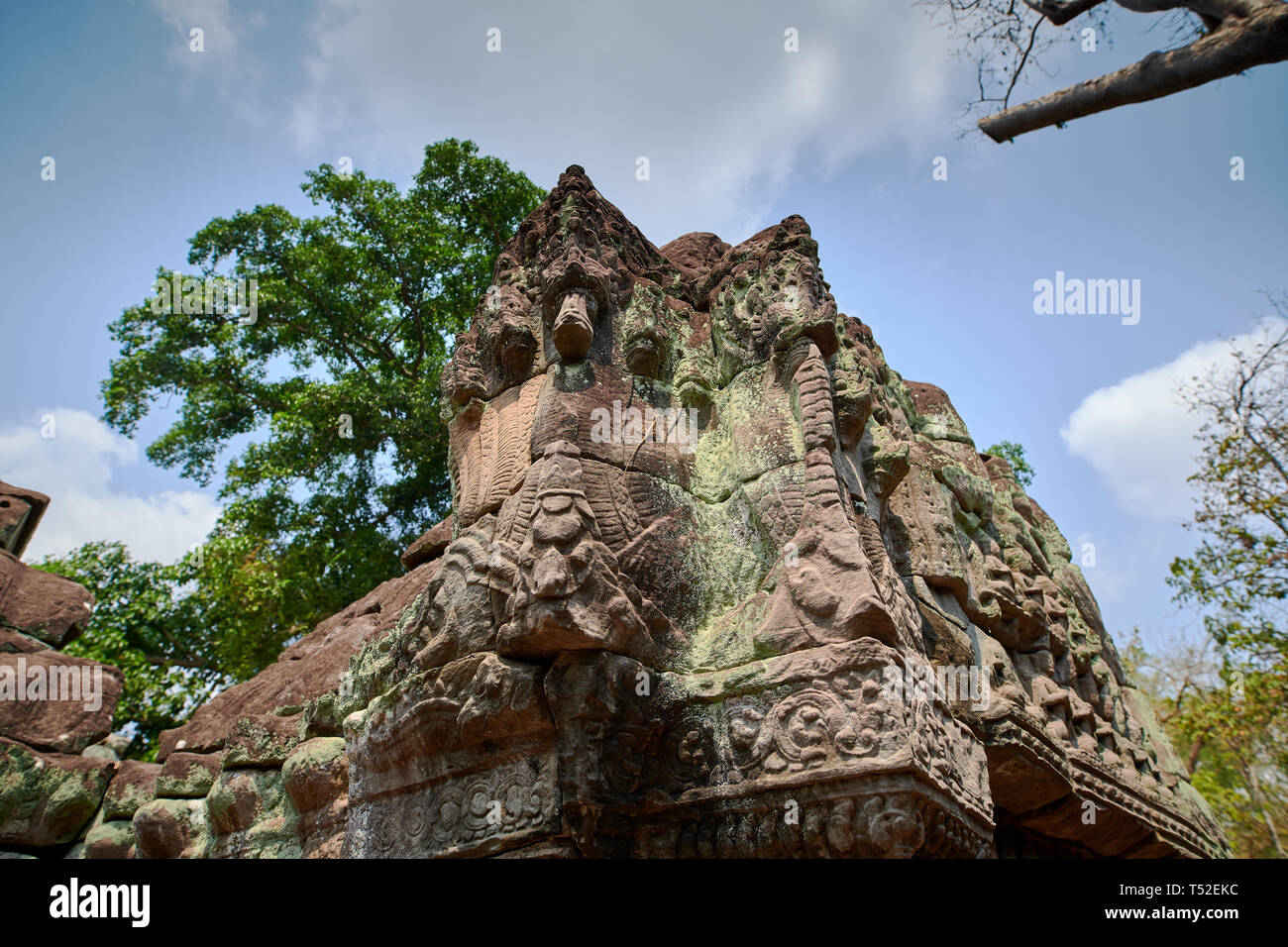Prea Khan Temple, Siem Reap, Cambodia Stock Photo