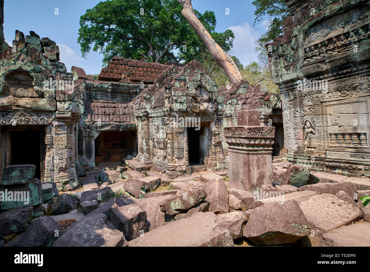 Prea Khan Temple, Siem Reap, Cambodia Stock Photo