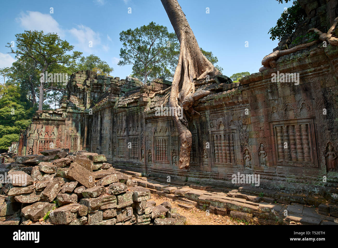 Prea Khan Temple, Siem Reap, Cambodia Stock Photo