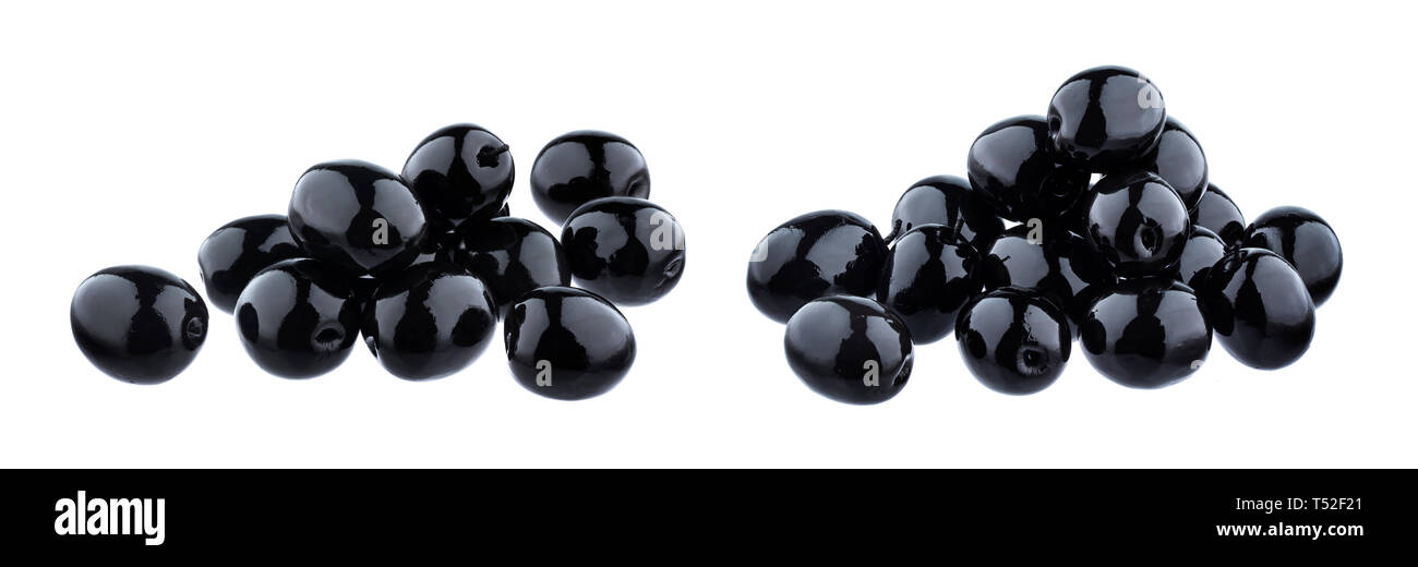 Black olives isolated on white background Stock Photo Alamy