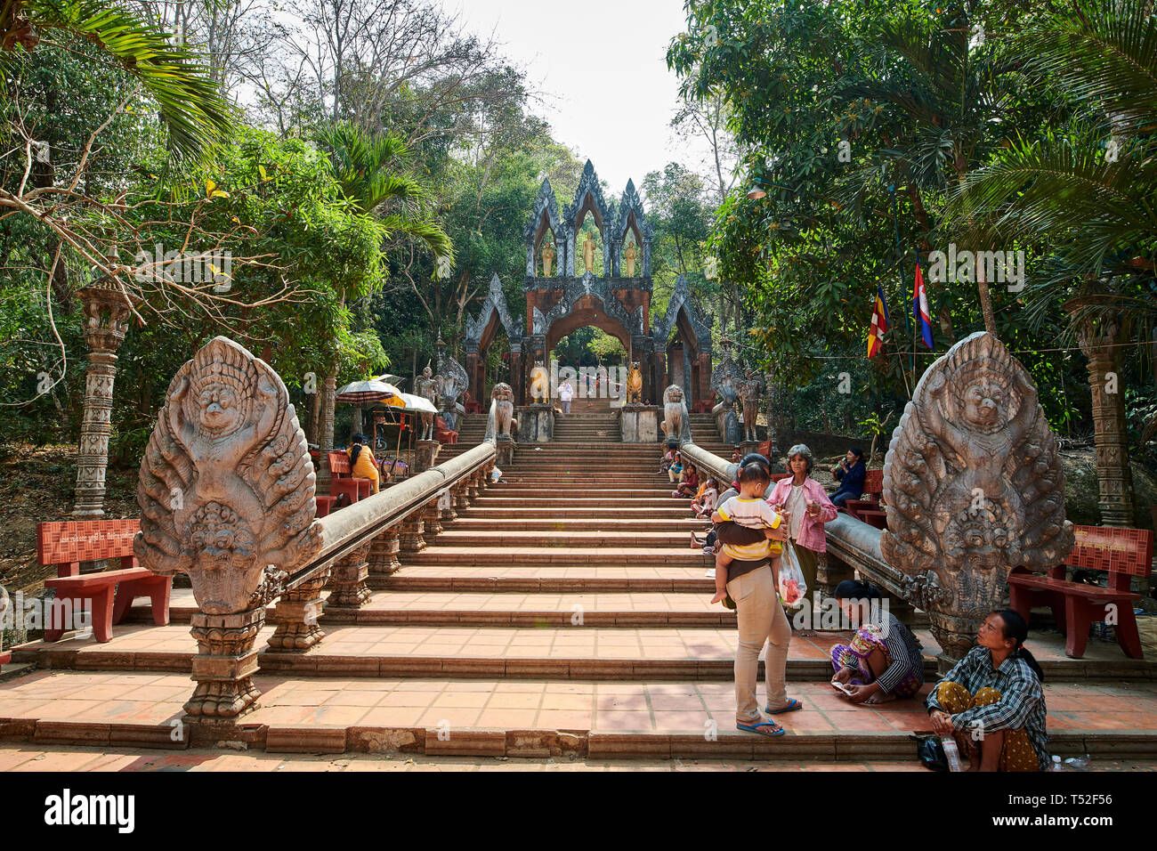 Preah Ang Thom Pagoda, Cambodia Stock Photo