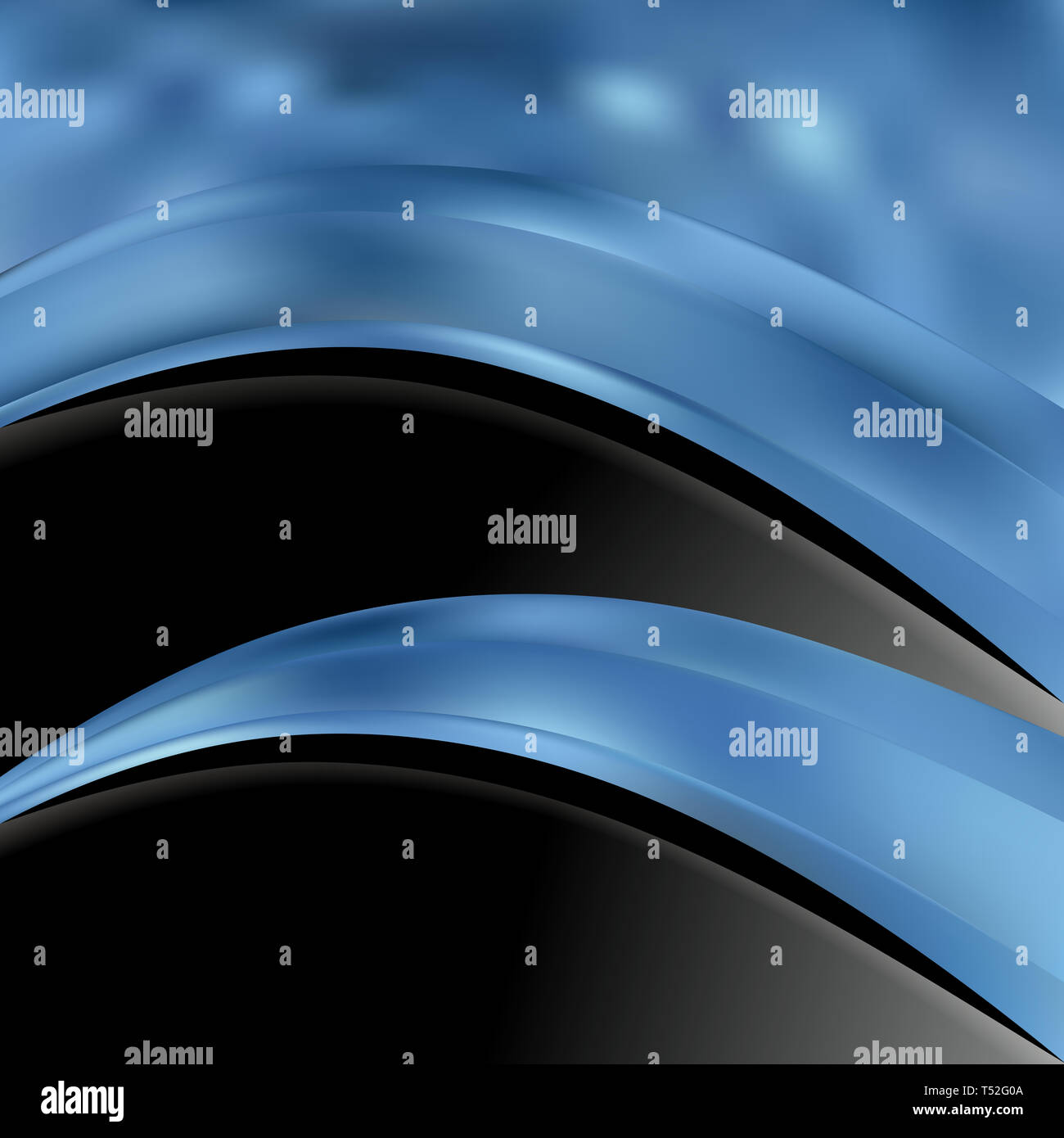Abstract Black and Blue Wave Business Background Vector Image Stock ...