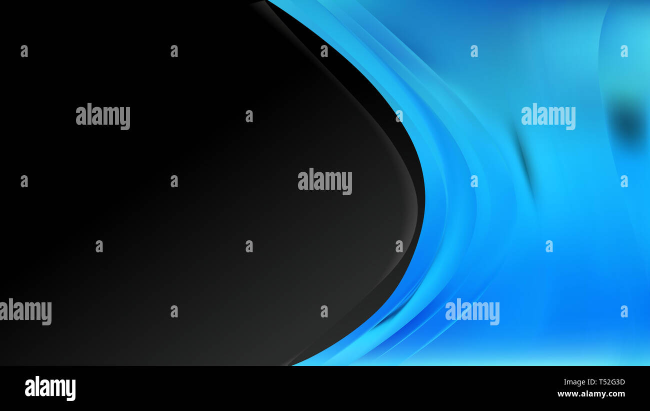 Black and Blue Wave Business Background Vector Illustration Stock Photo ...