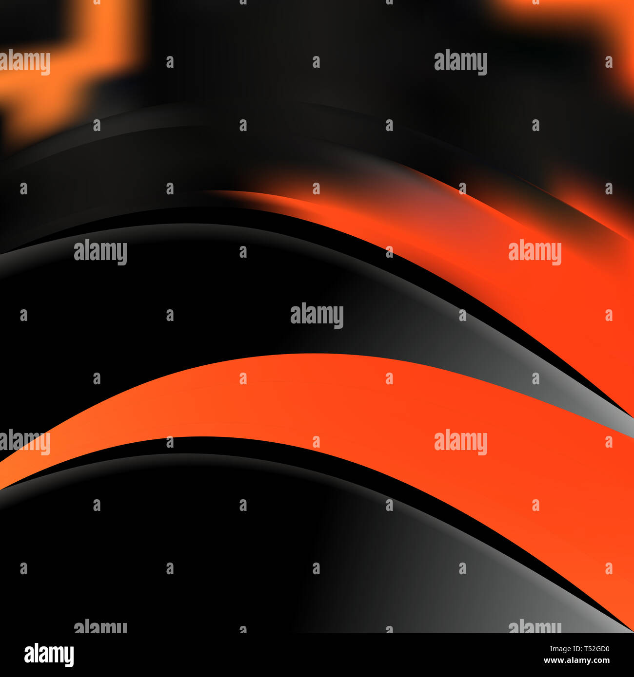 Cool Orange Wave Business Background Vector Art Stock Photo - Alamy