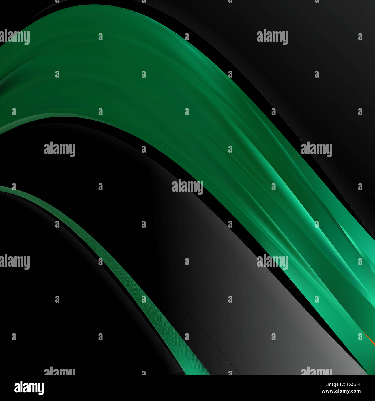 Abstract Green and Black Wave Business Background Stock Photo - Alamy