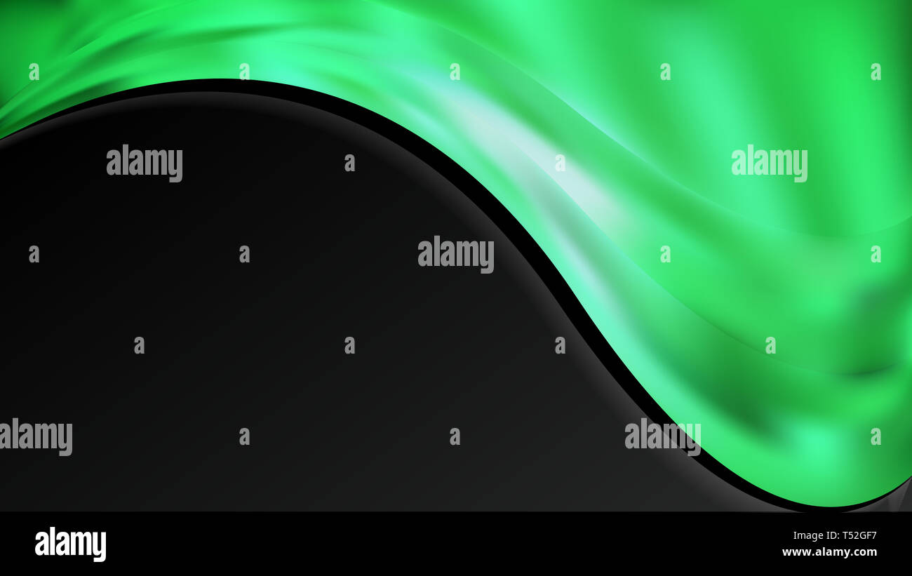 Green and Black Wave Business Background Image Stock Photo - Alamy