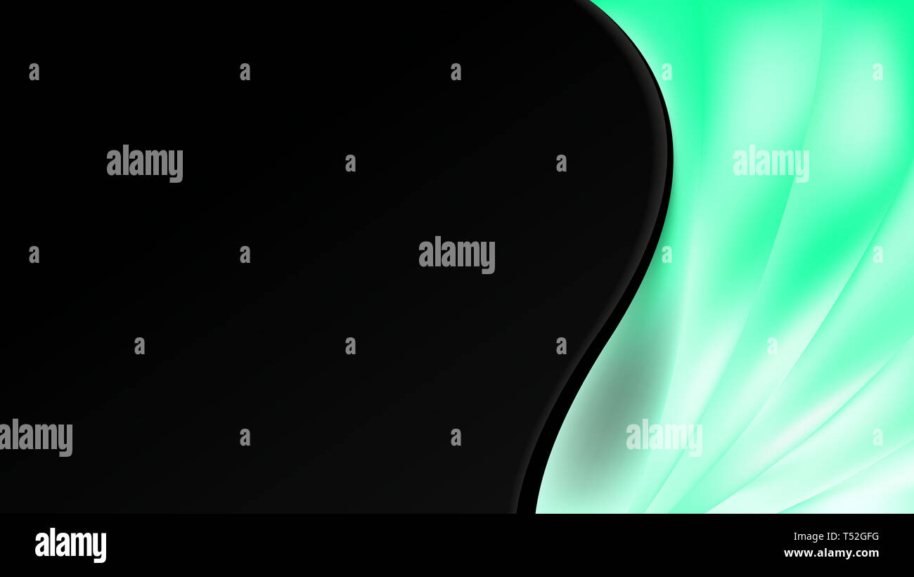 Abstract Green Black and White Wave Business Background Design Template ...