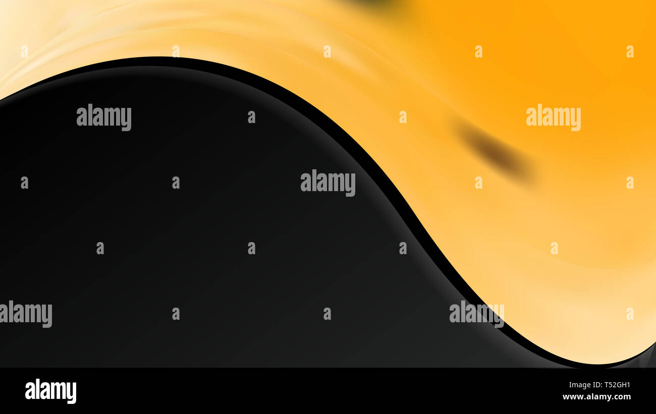 Orange and Black Wave Business Background Stock Photo - Alamy