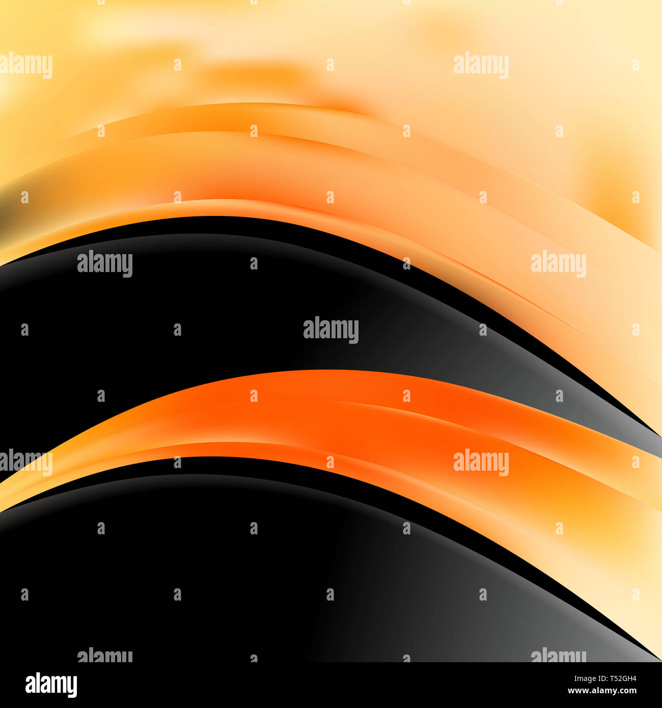 Abstract Orange and Black Wave Business Background Stock Photo - Alamy