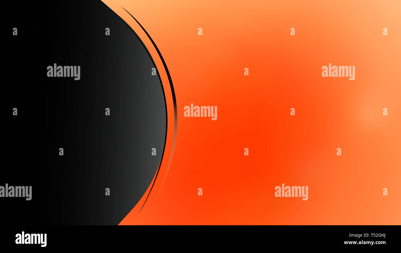 Abstract Orange and Black Wave Business Background Stock Photo - Alamy
