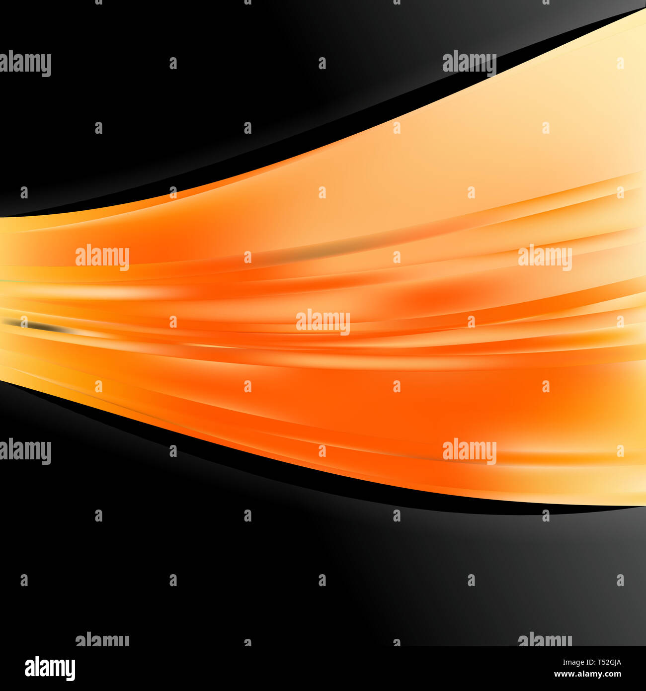 Abstract Orange and Black Wave Business Background Stock Photo - Alamy
