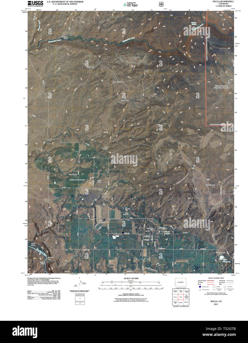 Nucla map hires stock photography and images Alamy