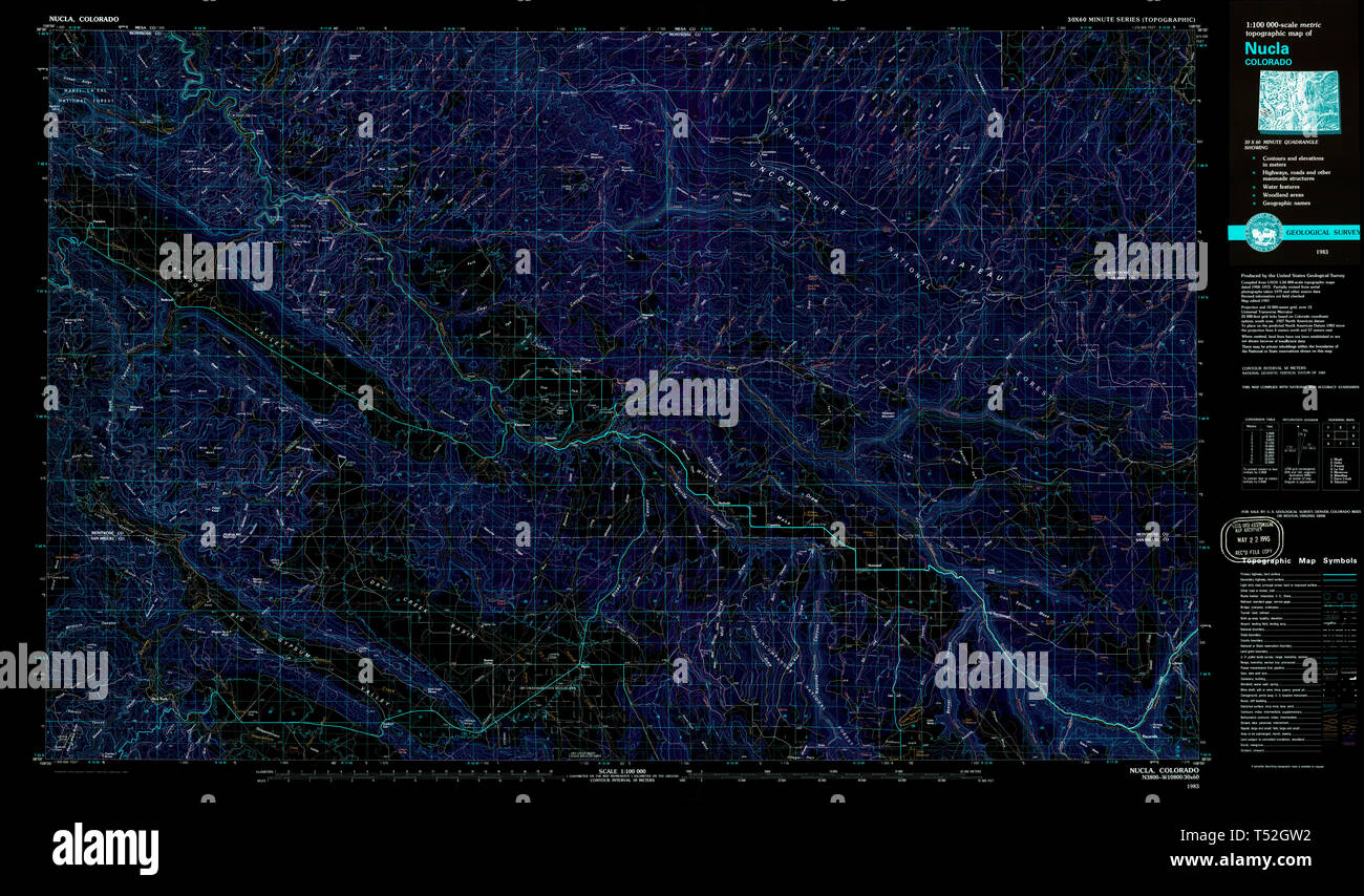 Nucla colorado map hires stock photography and images Alamy