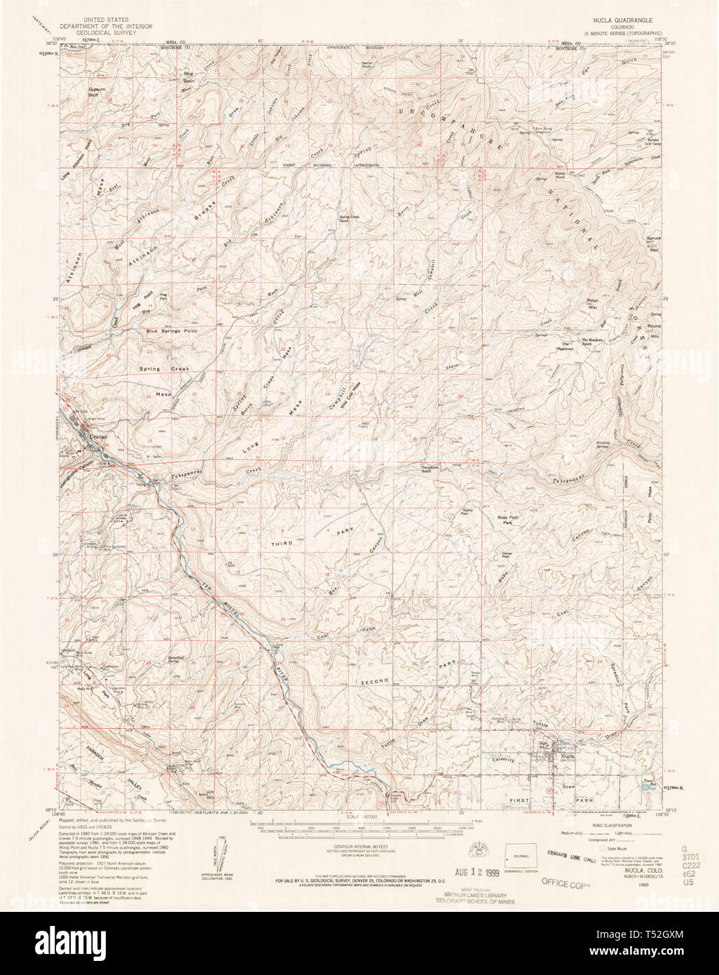 Nucla colorado map hires stock photography and images Alamy