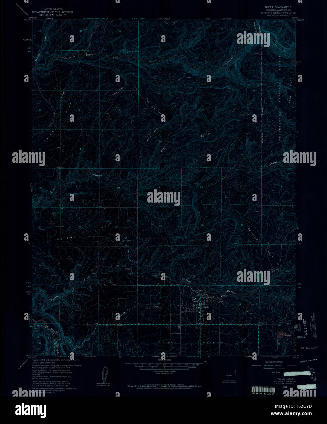 Nucla colorado map hires stock photography and images Alamy