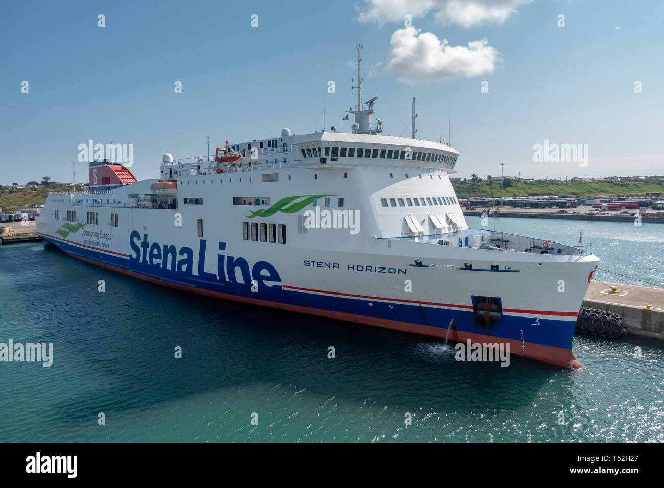 The Stena Horizon moored in Rosslare Europort, Co Wexford, Eire Stock ...