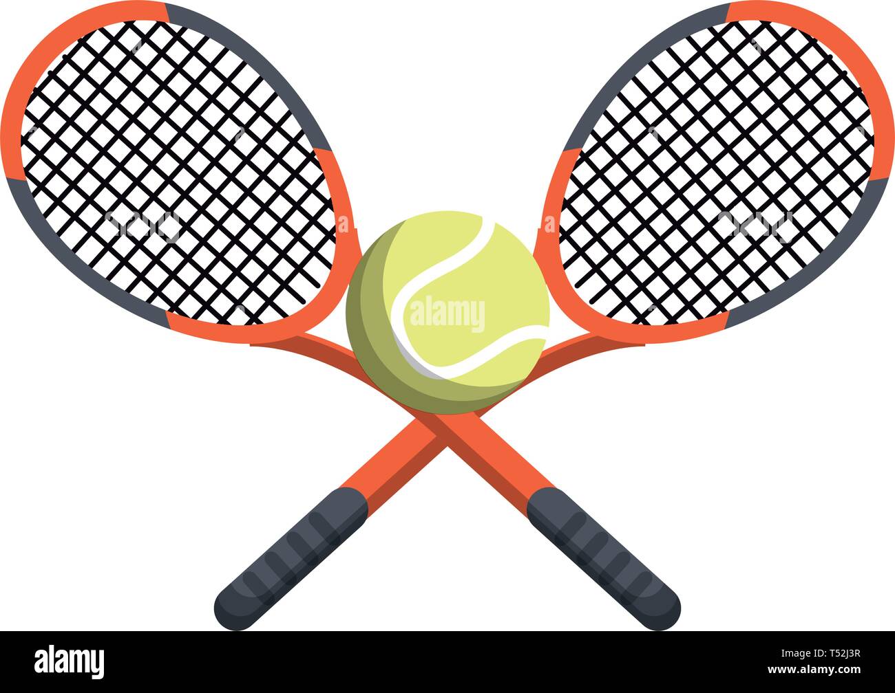 Tennis rackets and ball sport Stock Vector Image & Art - Alamy