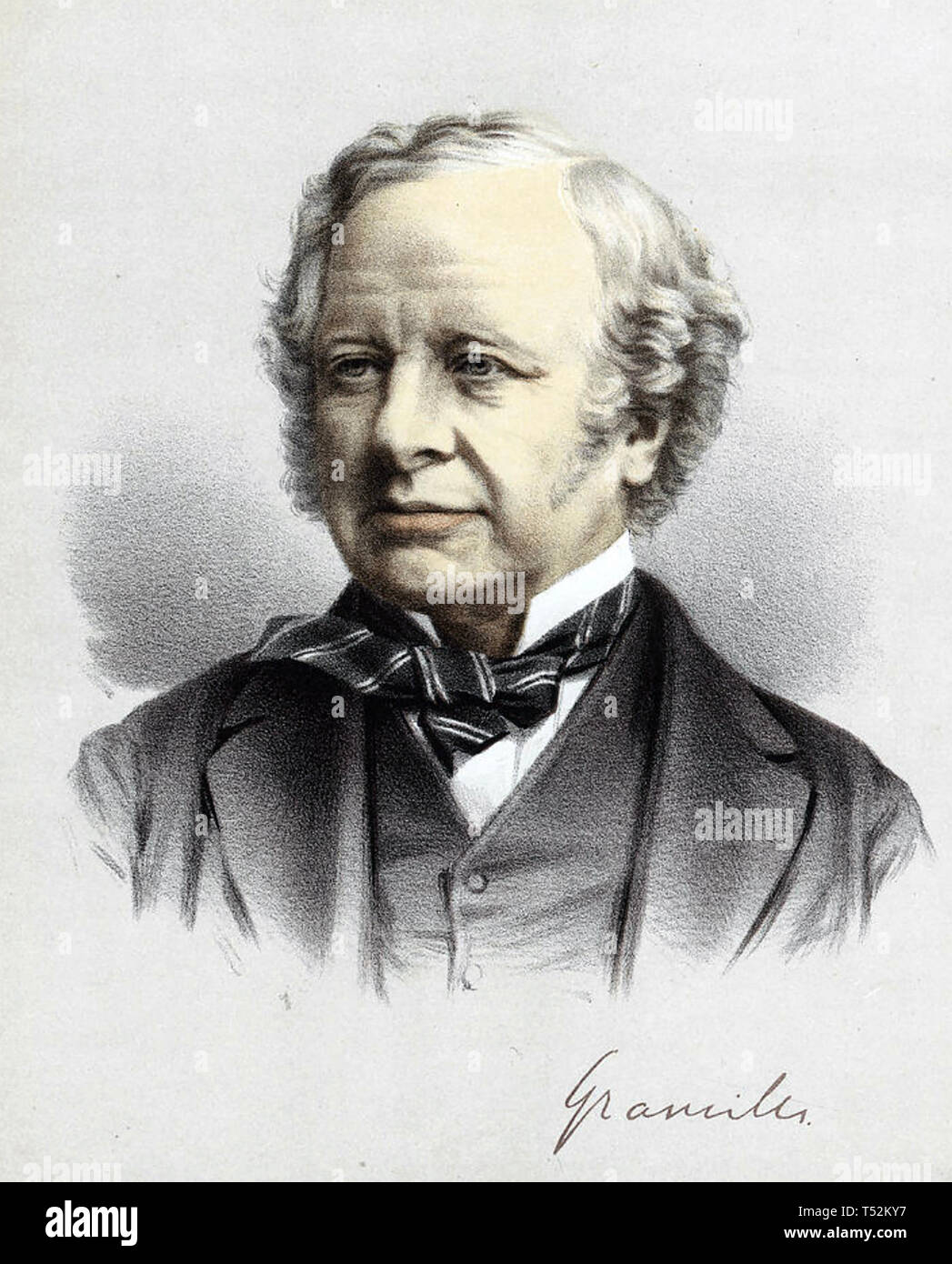 GRANVILLE LEVESON-GOWER, 2nd Earl Granville (1815-1891) British Liberal statesman Stock Photo