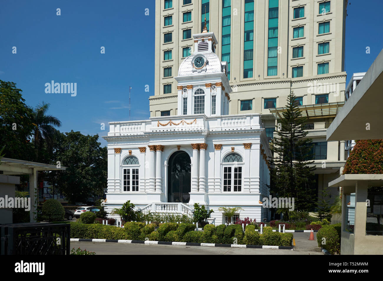 The old city hall in central Medan.  In Medan, Indonesia. Stock Photo
