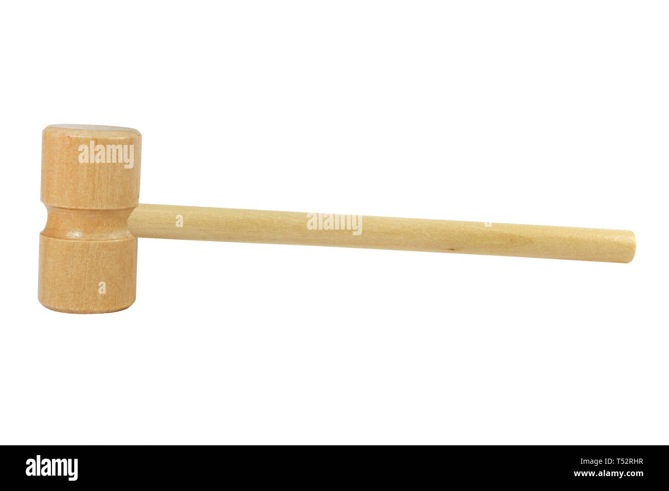 Wooden joinery mallet isolated on white background Stock Photo Alamy