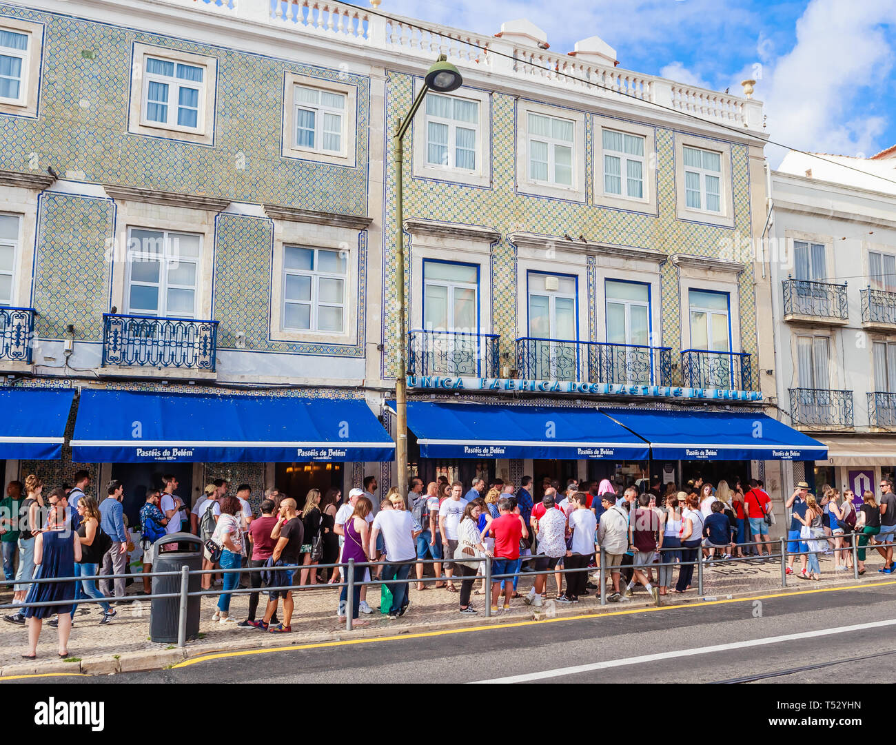 he famous Pasteis de Belem Egg Custard Tart pastry shop in Lisbon