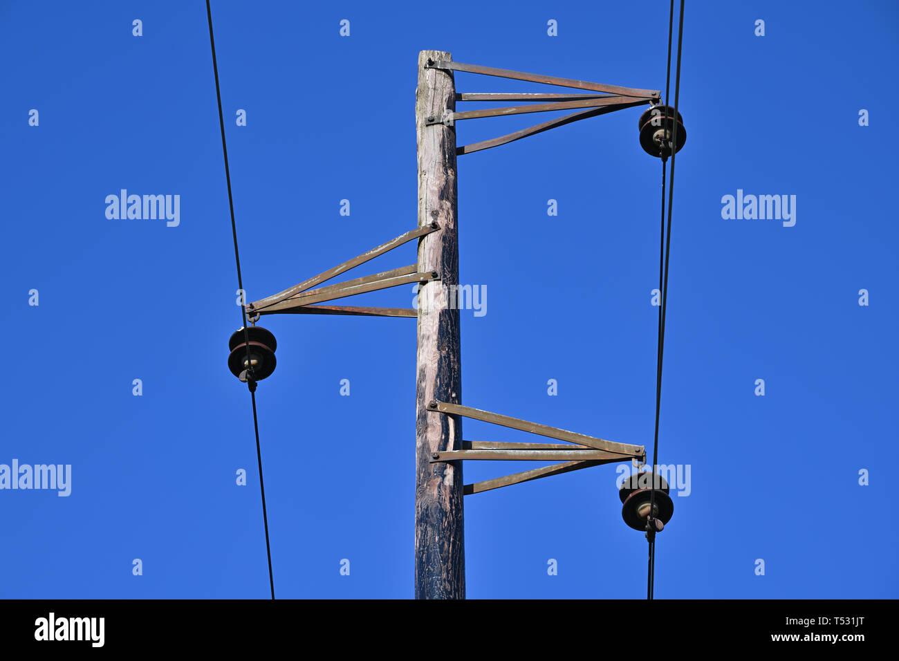 Old utility pole hi-res stock photography and images - Alamy