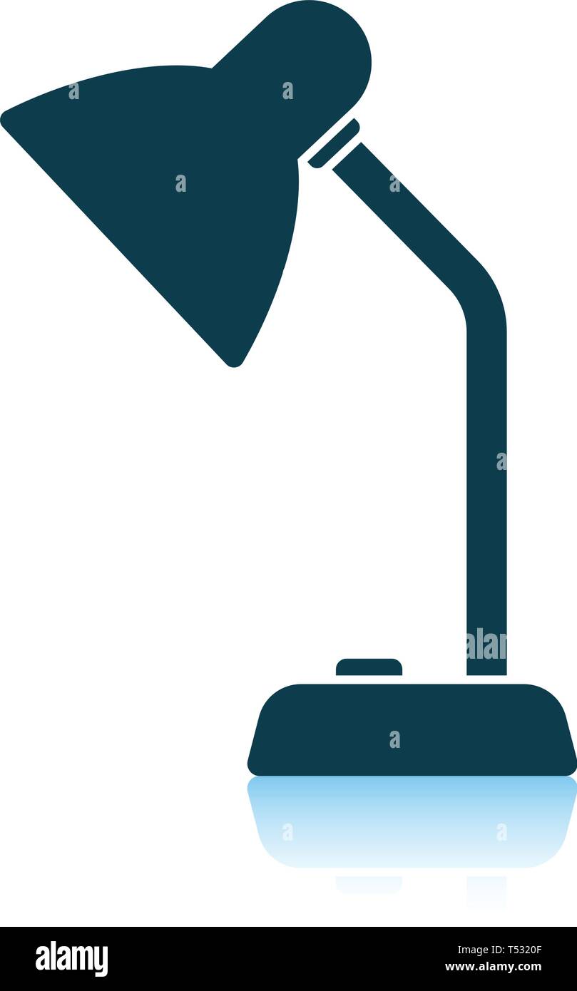 Lamp icon. Shadow reflection design. Vector illustration Stock Vector ...
