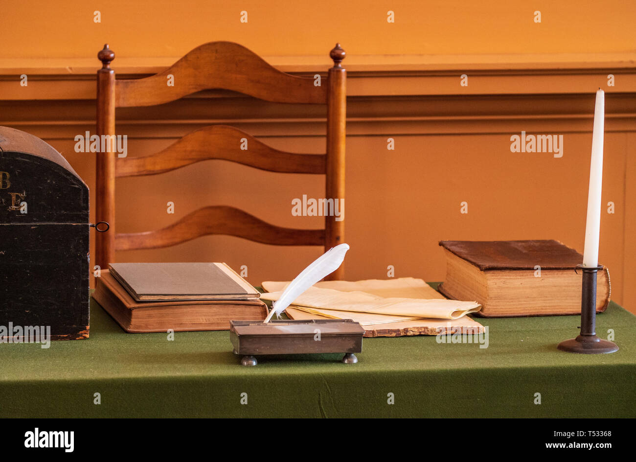 Independence Hall where the Declaration of Independence and the U.S