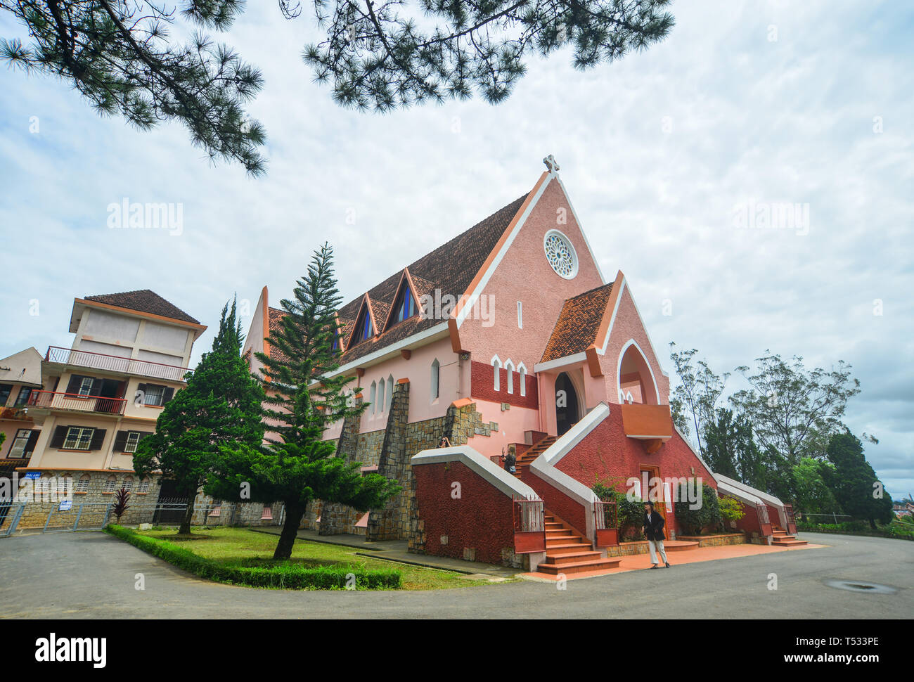 Dalat, Vietnam Sep 14, 2018. Domaine de Marie Church in Dalat