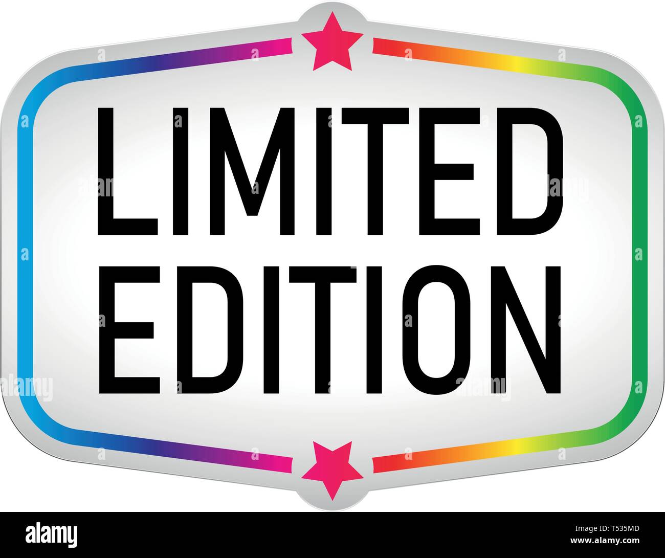 Sticker limited edition icon Abstract paper Vector in lable style Stock ...