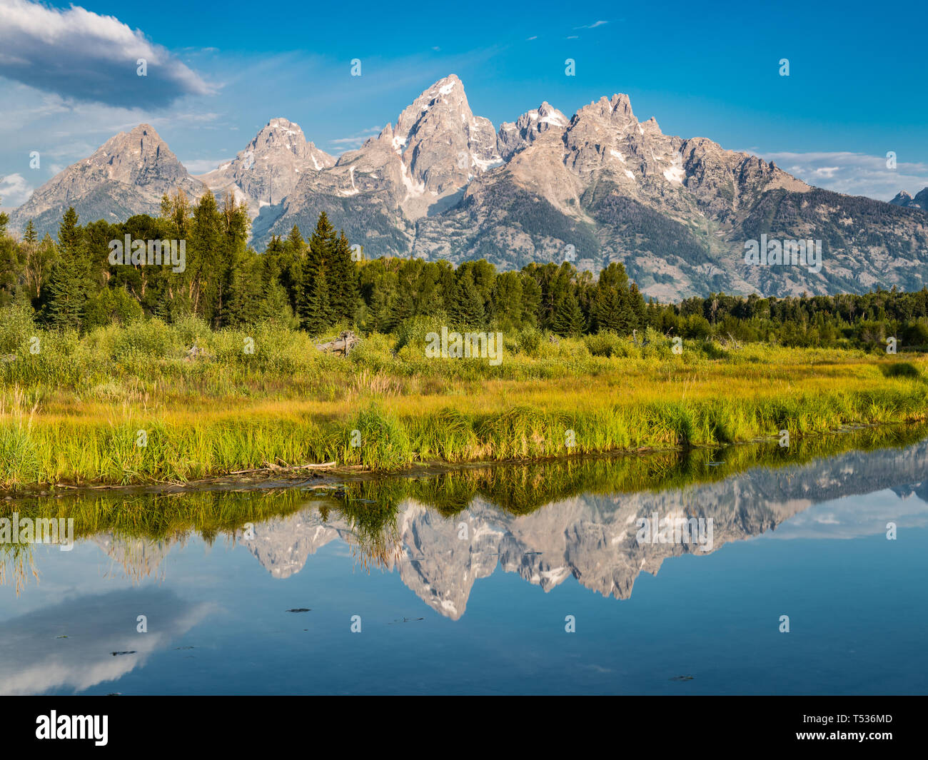 Grand Teton Mountain Range Stock Photo Alamy