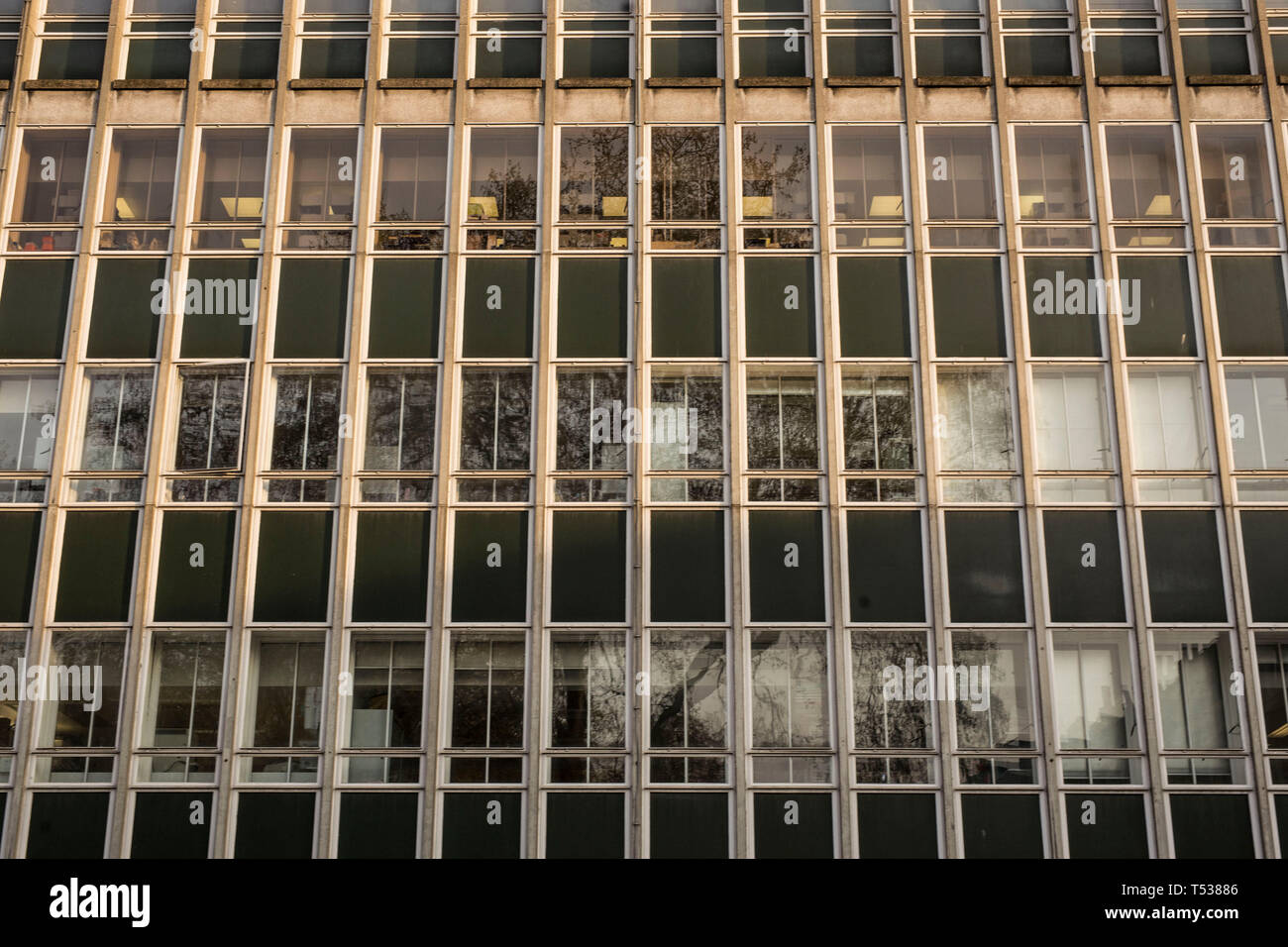 Detail of office block in central London. Stock Photo