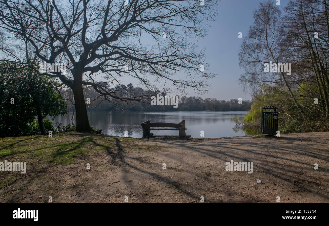 South Lake - Woodley In Berkshire Stock Photo